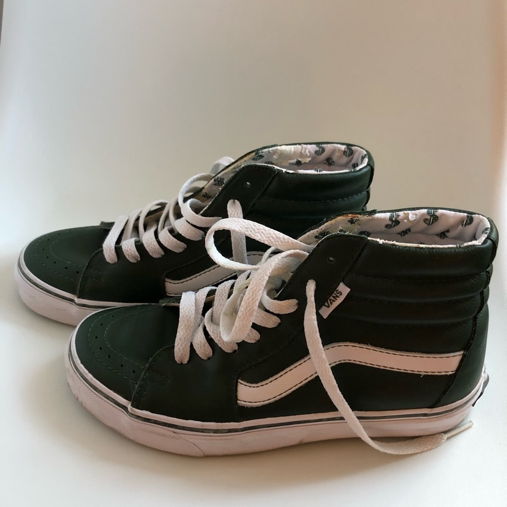 Vintage Forest Green Vans
